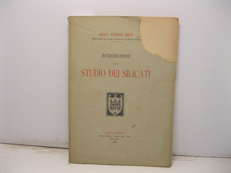 Introduzione allo studio dei silicati